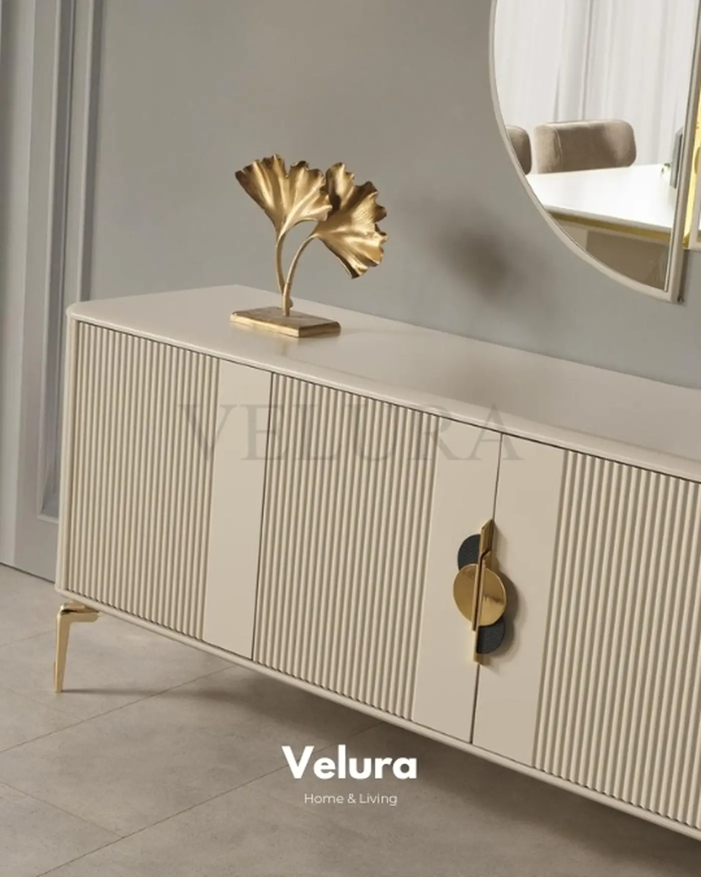 Venti Gold Konsol - Modern Altın Detaylı Venti Gold Konsol - Modern Altın Detaylı
