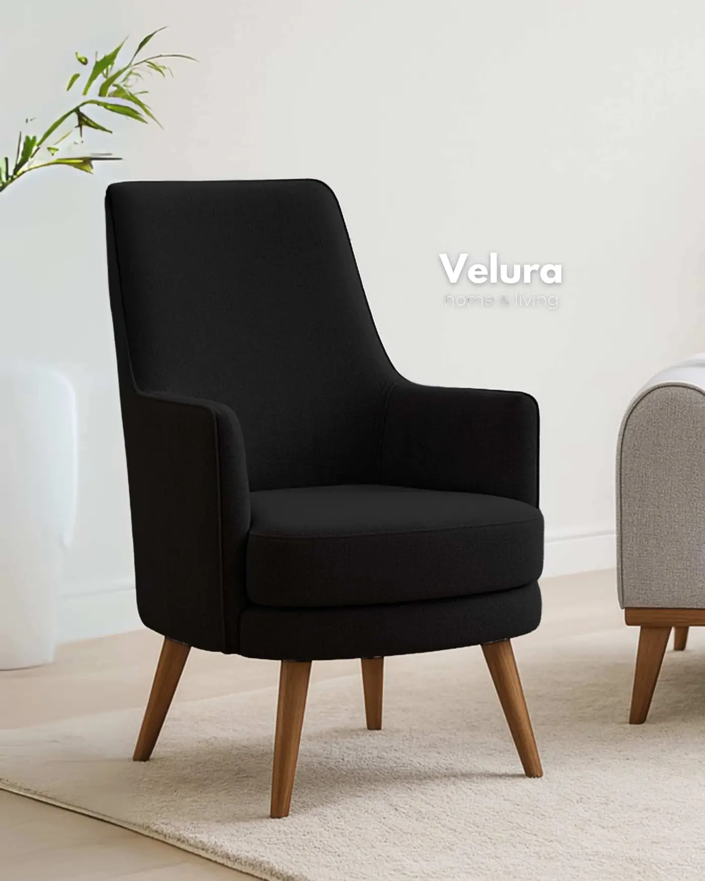 Valo Siyah Berjer - Modern Konfor Valo Siyah Berjer modern tasarım