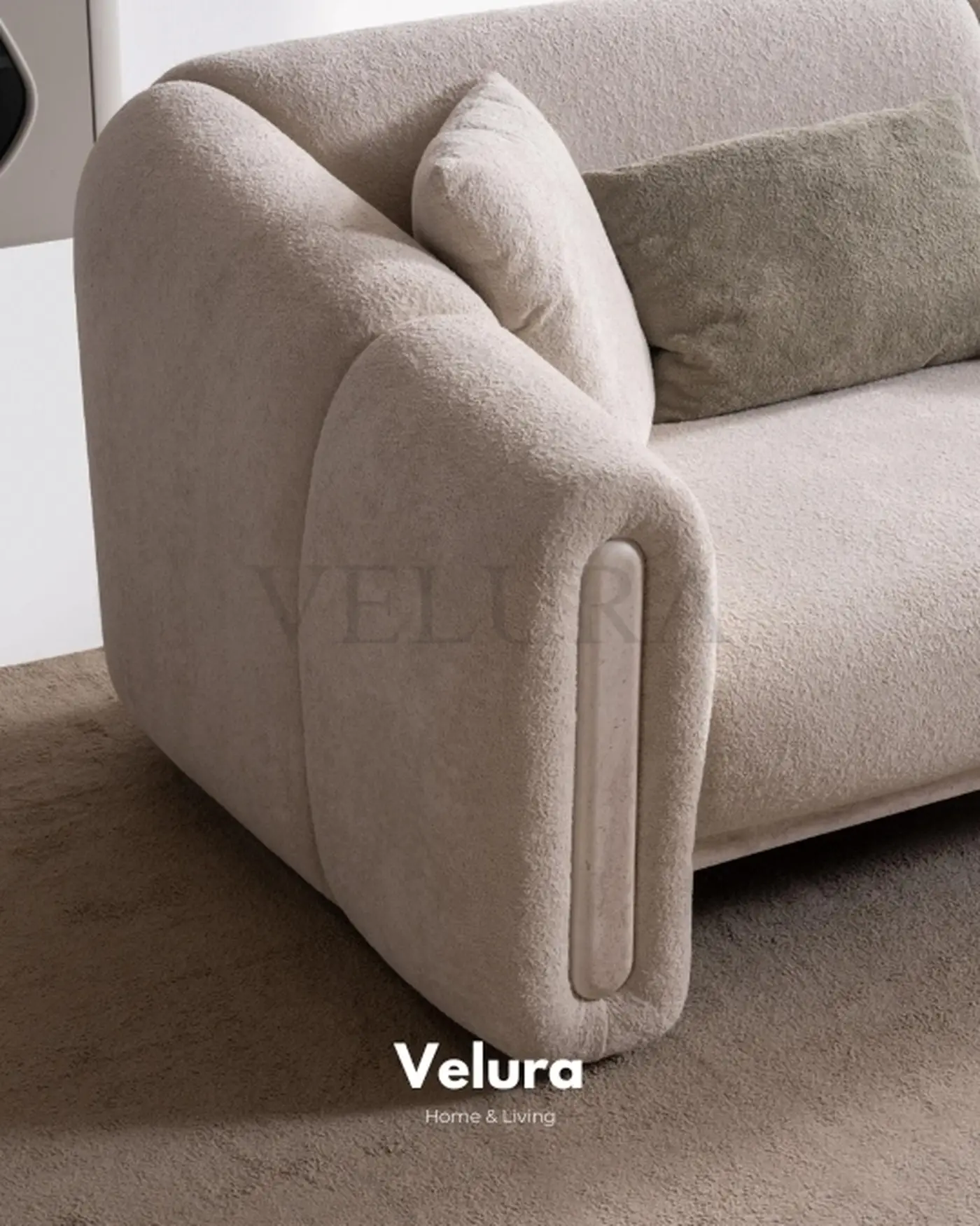 Hermes Koltuk Takımı – Krem | Modern ve Lüks Kanepe ve Berjer İçerikli Modern Takım