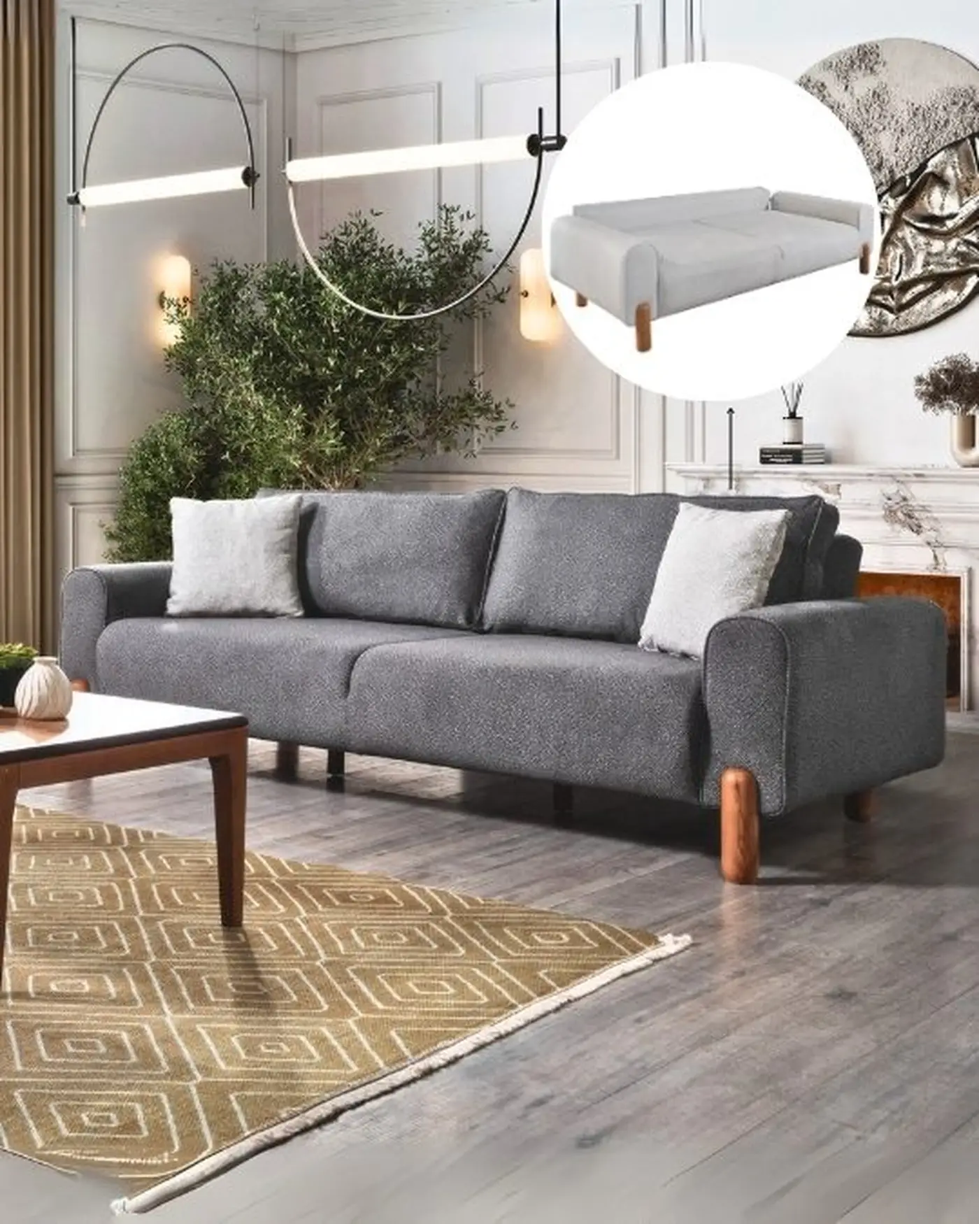 Estetik ve Fonksiyonel Yataklı Koltuk Modeli