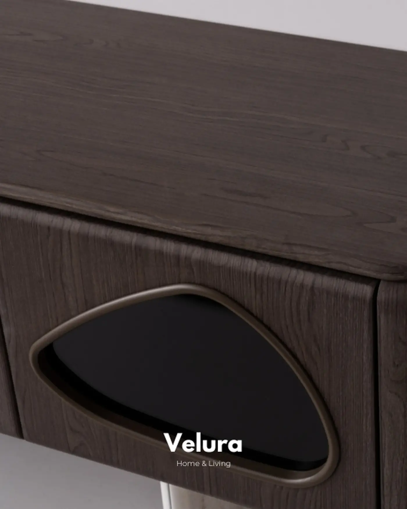 Enna Plus TV Ünitesi - Modern Koyu Ceviz Tasarım Enna Plus TV Ünitesi koyu ceviz damarlı krem detaylı modern tasarım