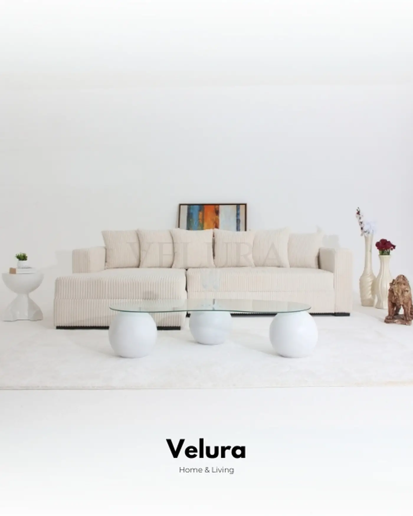 Yumi Modern Şönil Köşe Koltuk – Puf ile Yataklı Kullanım Seçeneği Yumi Köşe Koltuk Takımı – Şönil kumaşlı, yataklı seçeneğe uygun, zarif tasarım