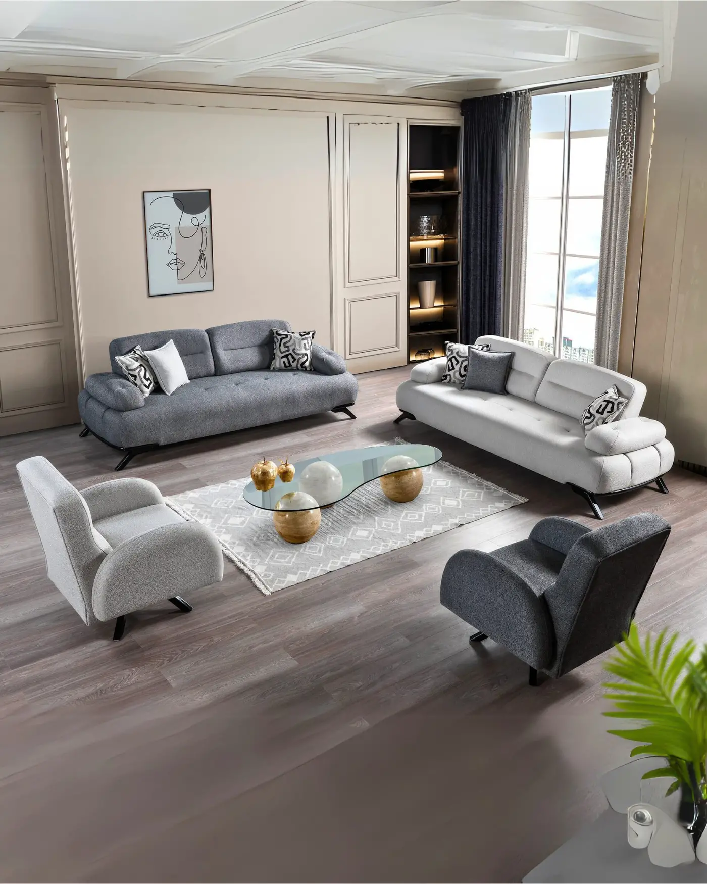 Yıldız Koltuk Takımı – Velura Home Yıldız koltuk takımı – mekanizmalı kol ve sırt