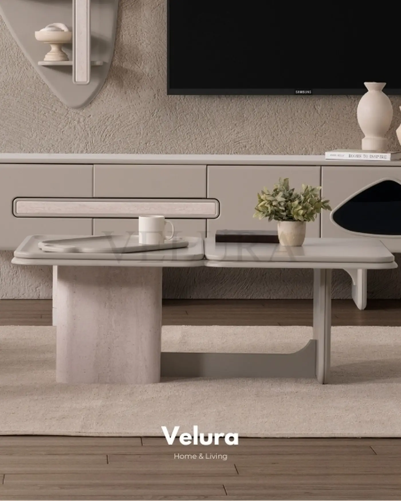 Enna Yemek Takımı - Modern Krem Tasarım Enna Yemek Takımı krem renk modern tasarım