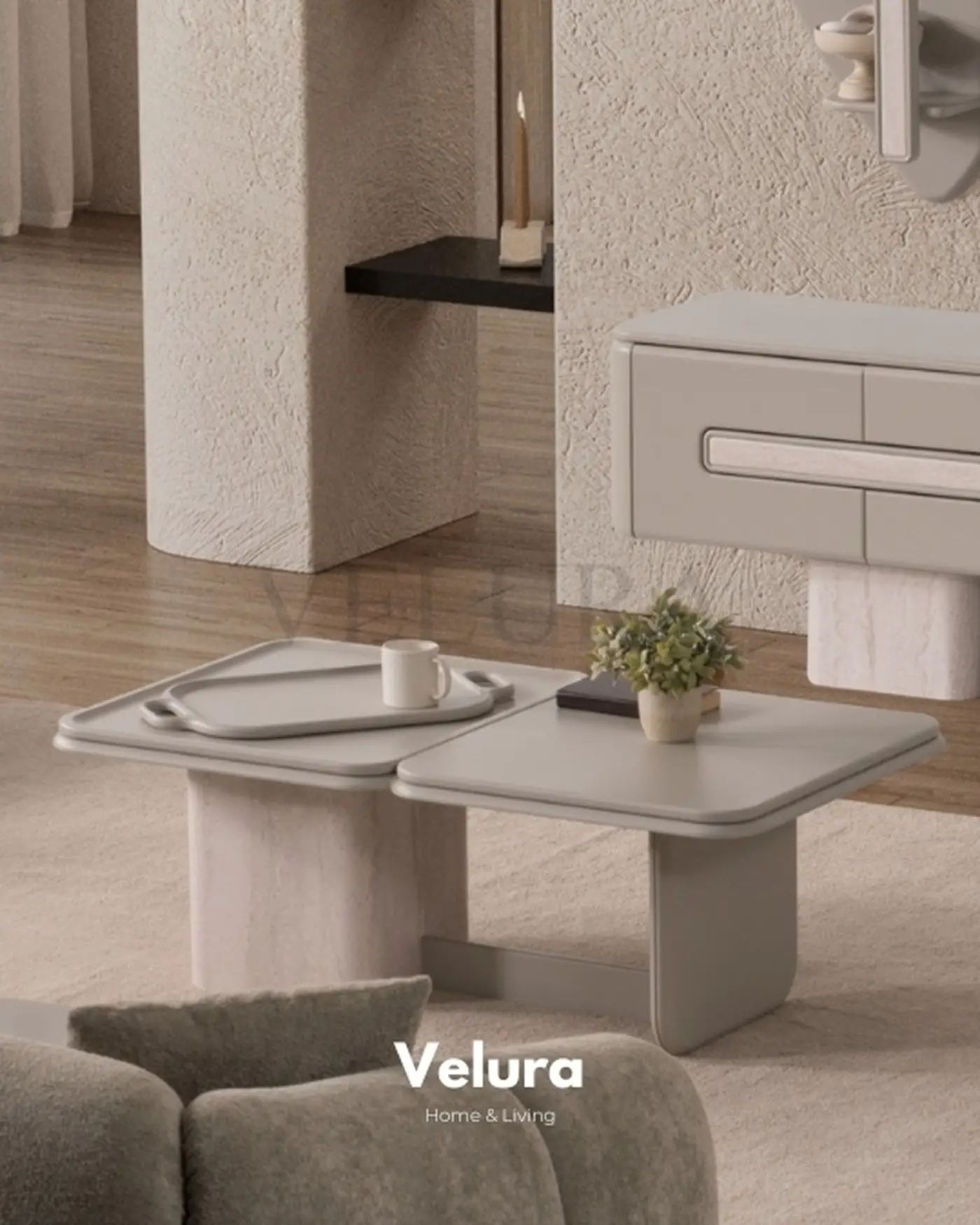 Enna Yemek Takımı - Modern Krem Tasarım Enna Yemek Takımı krem renk modern tasarım