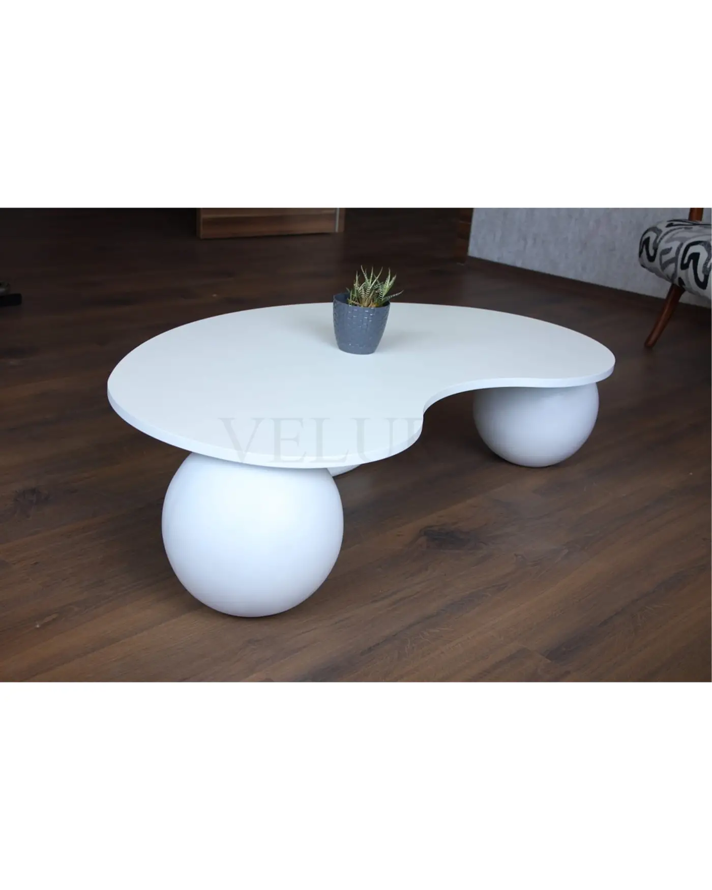 Velura Home beyaz MDF orta sehpa