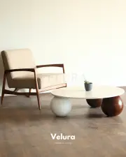 Küre Ahşap Orta Sehpa - B.Yuvarlak & 2C-1B