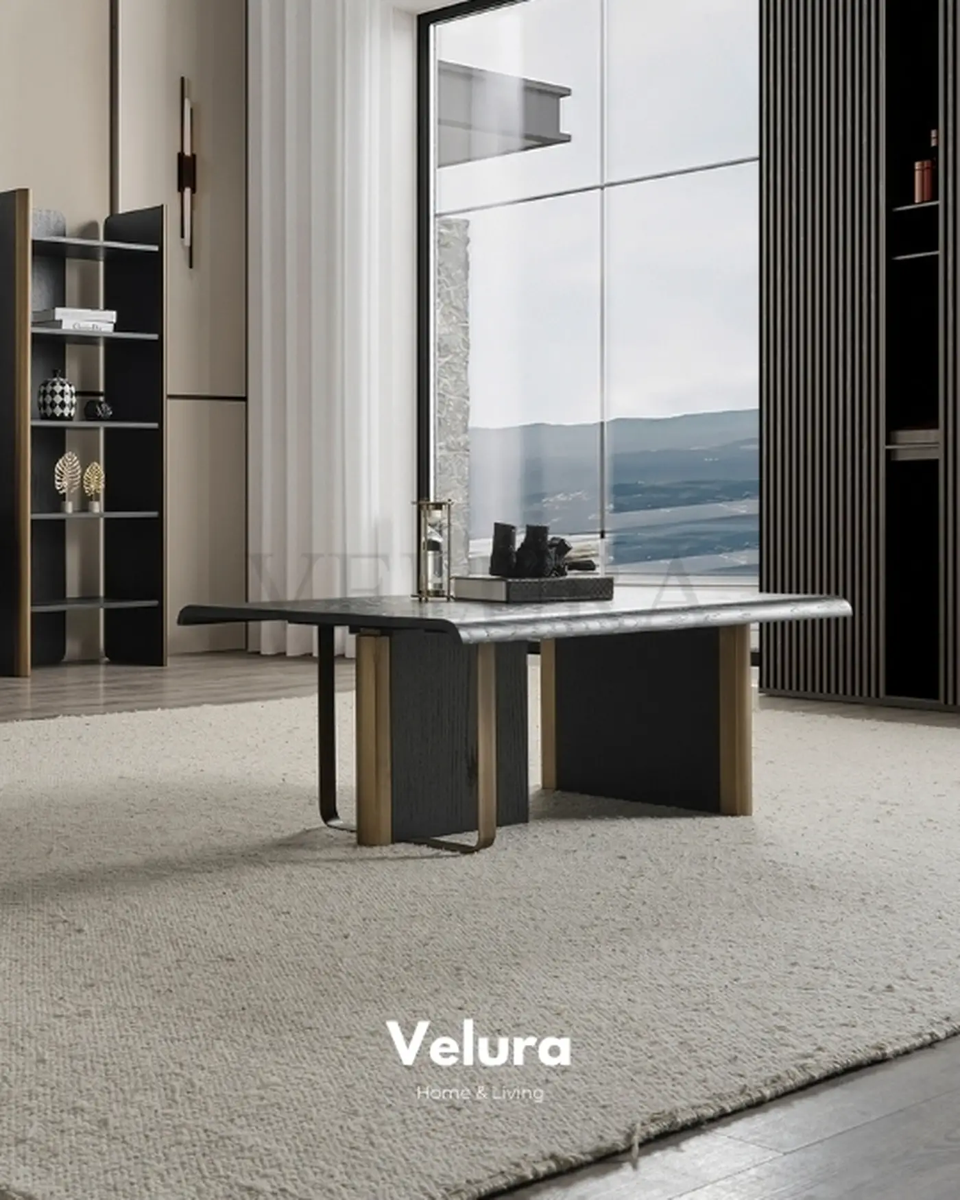 Dekoratif Modern Orta Sehpa - Velura Home Alaca Orta Sehpa Velura Home
