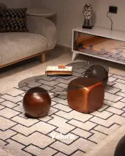 Zaro Düz Ceviz Sehpa - Füme Cam Zaro Düz Ceviz Sehpa - Füme Cam