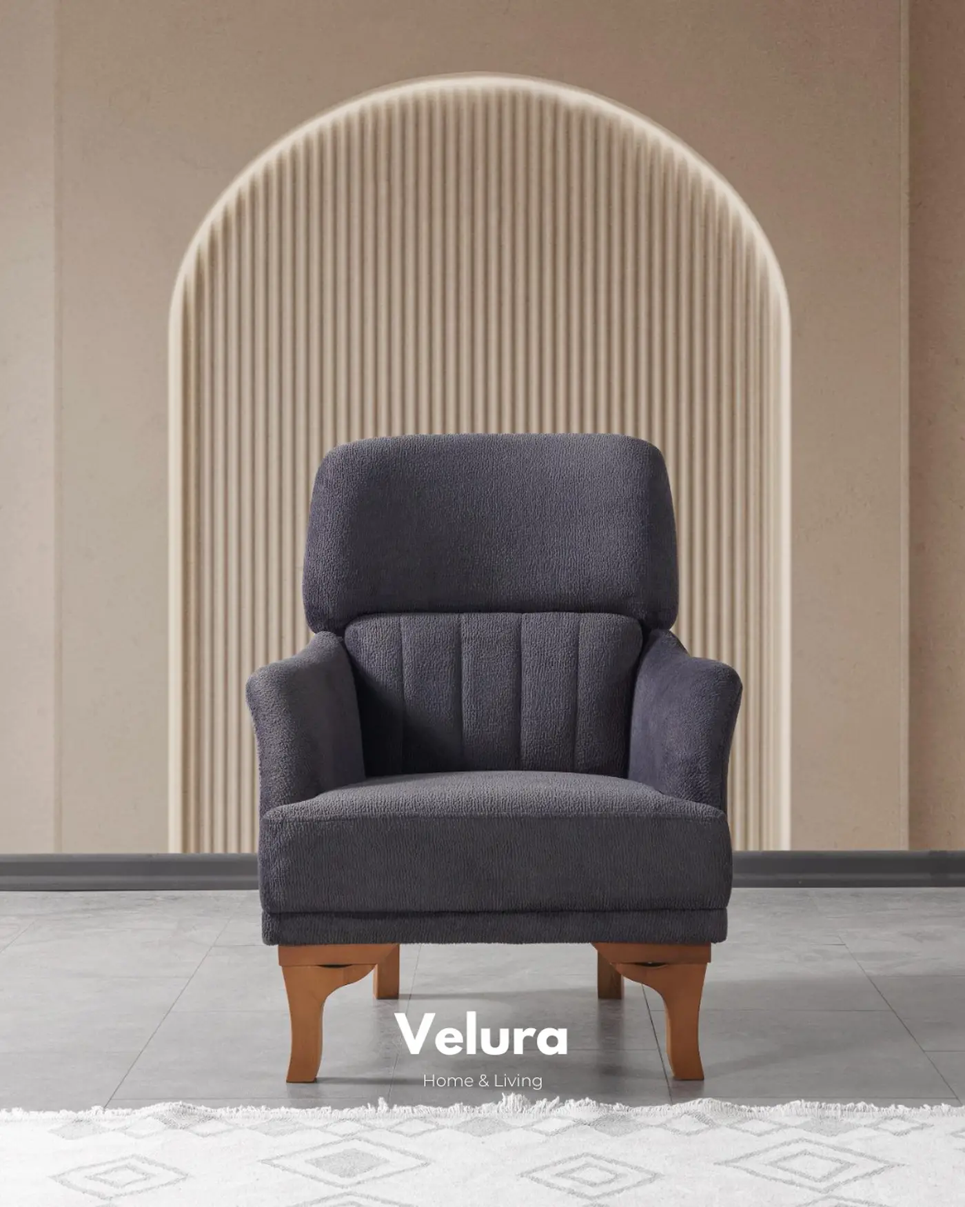 Azra koltuk takımı Angel kumaş yerden yüksek modern salon