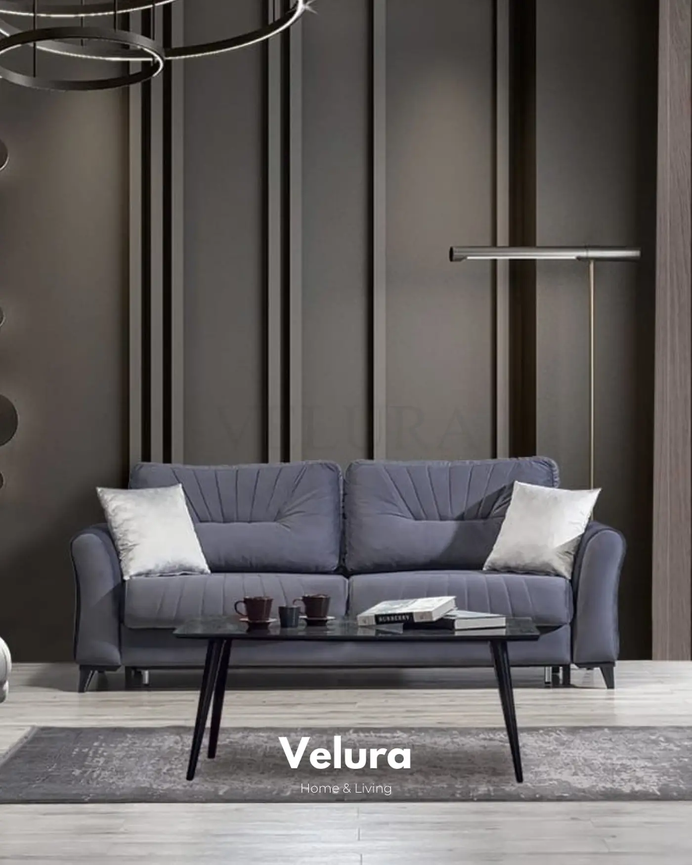 Alaf kanepe lacivert açılabilir yataklı bazalı metal baza yapısı