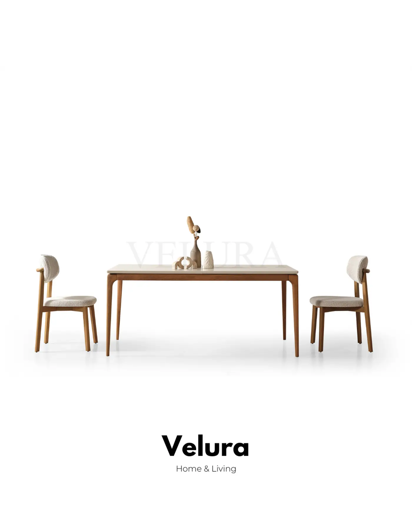 Alfa yemek masası krem modern açılabilir mekanizmalı 170x92 cm