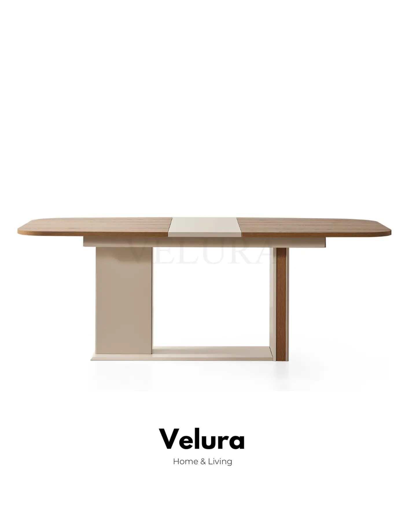 Aura modern krem yemek masası suntalam mekanizmalı masa modeli