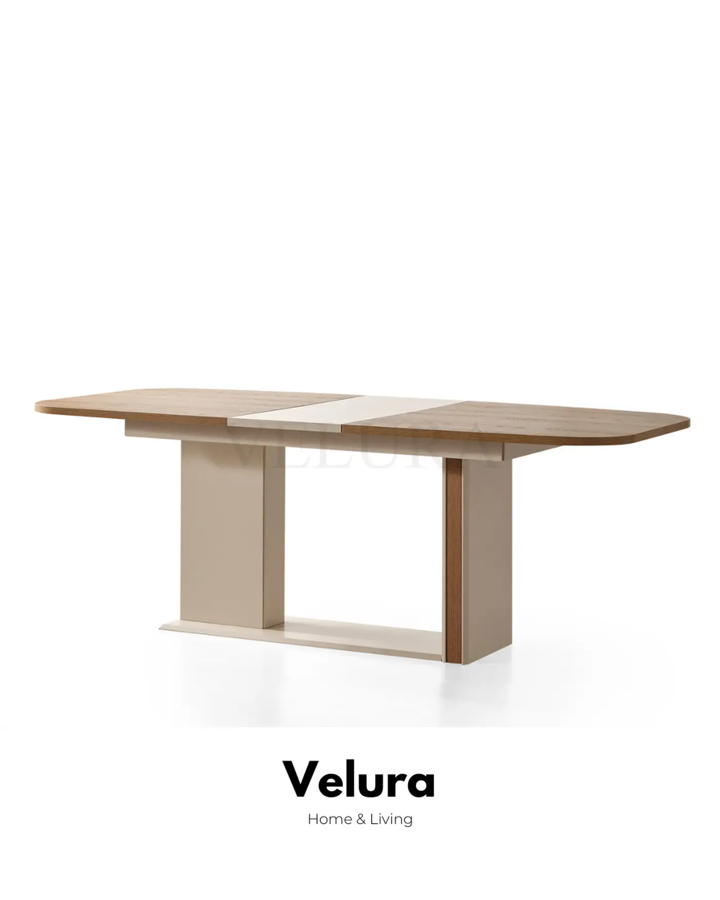 Aura modern krem yemek masası suntalam mekanizmalı masa modeli