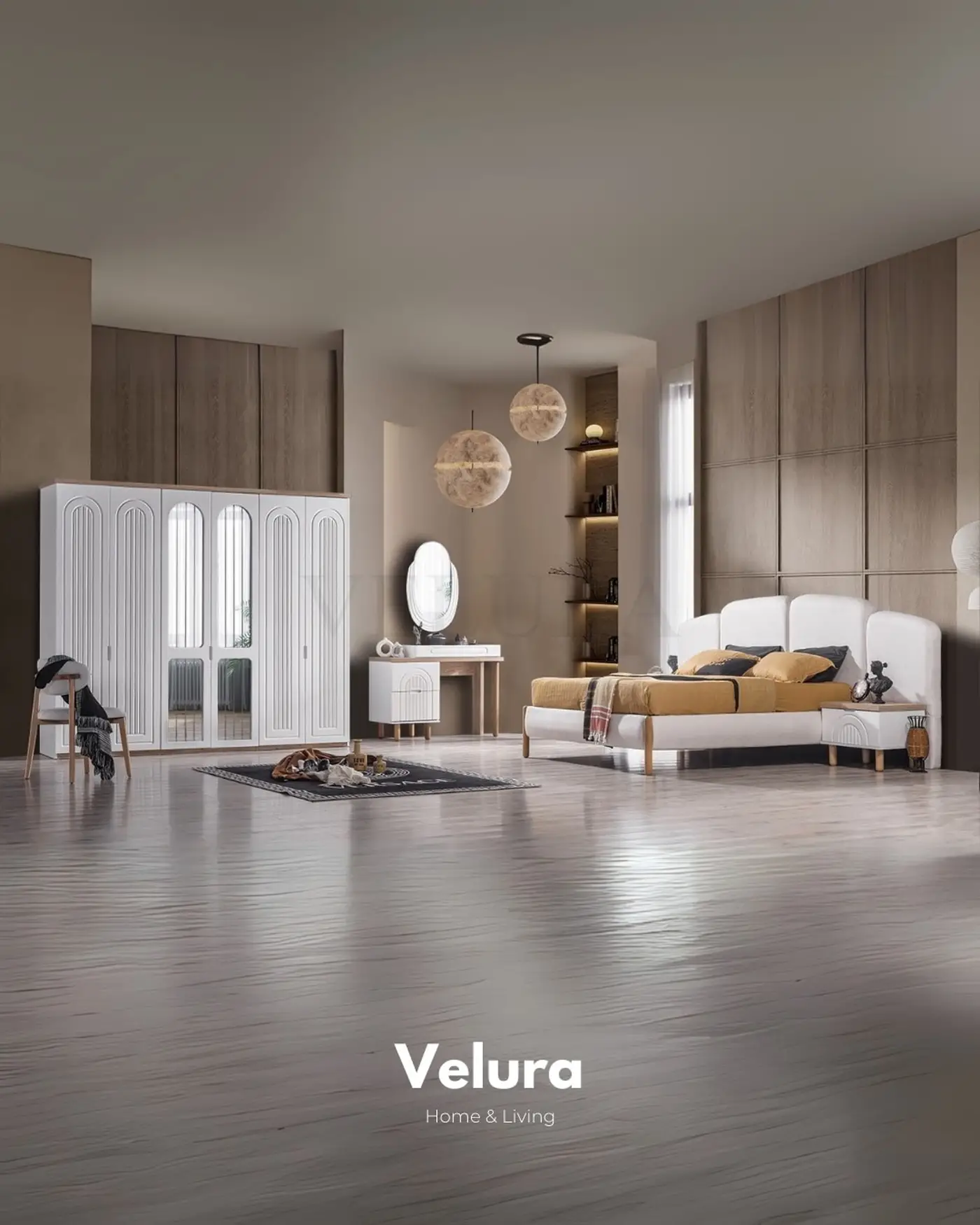 Boerno beyaz bazalı başlık modeli