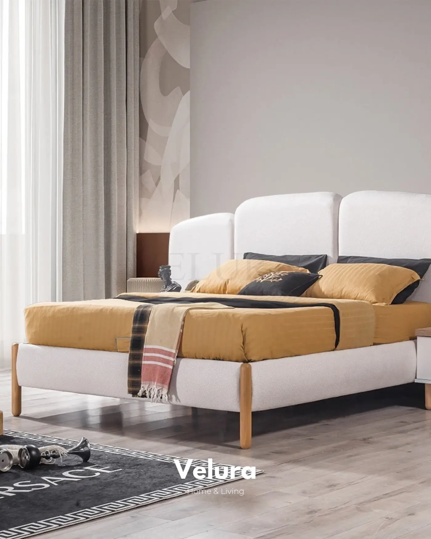 Boerno beyaz bazalı başlık modeli