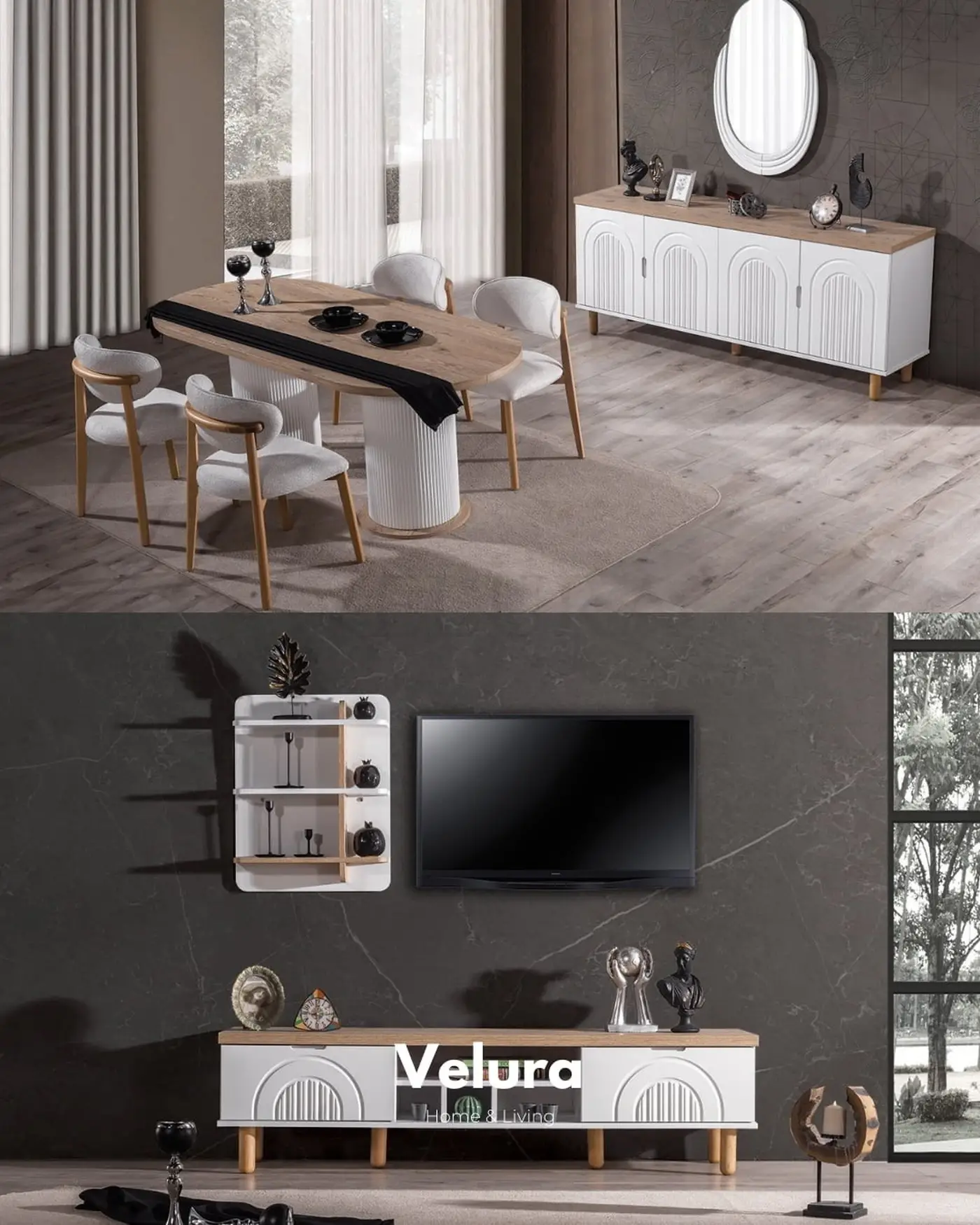 Modern tasarımlı Boerno yemek takımı