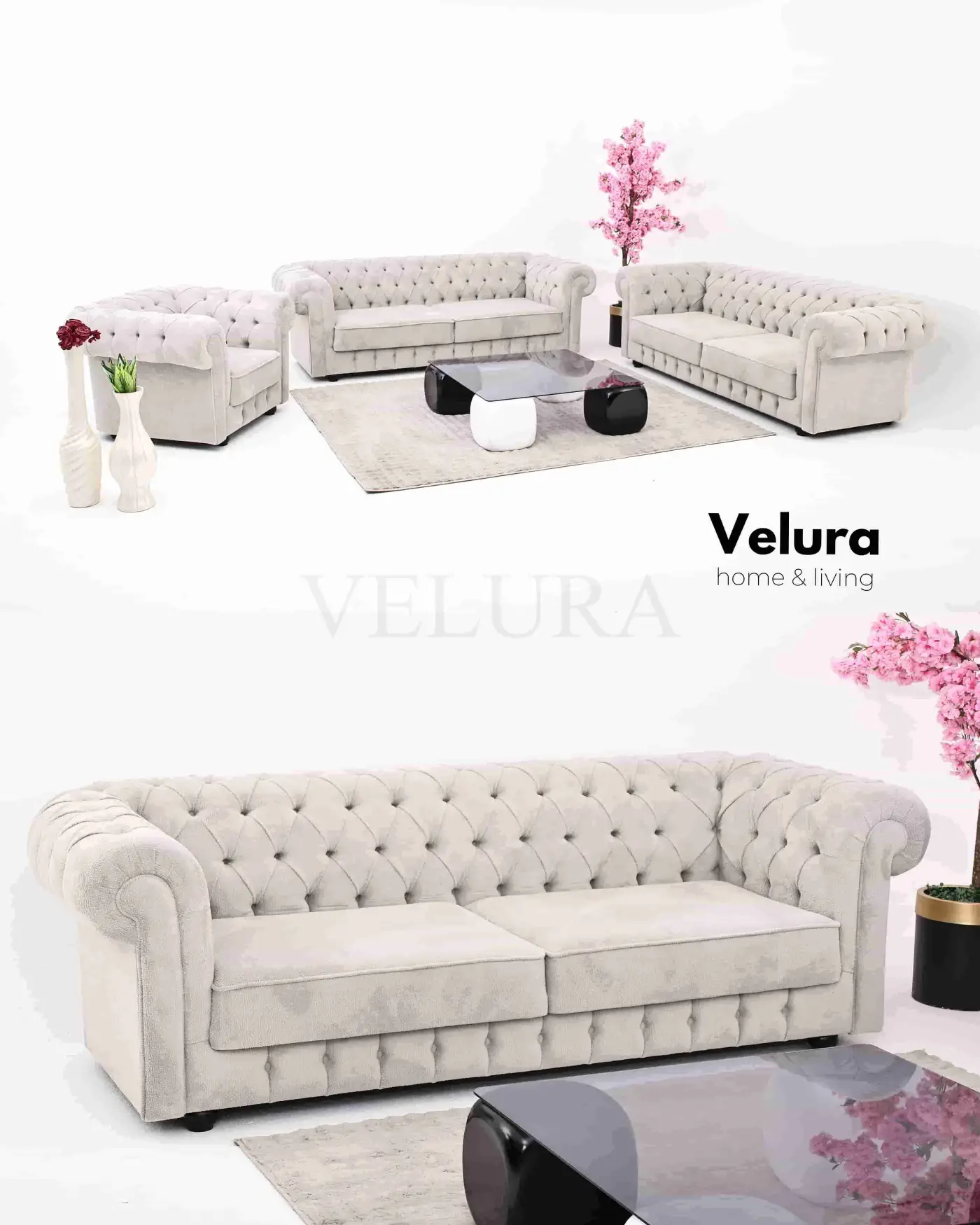 Velura Home chester oturma grubu