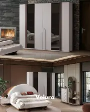 Estella Yatak Odası Takımı - 6 Kapaklı Gardırop