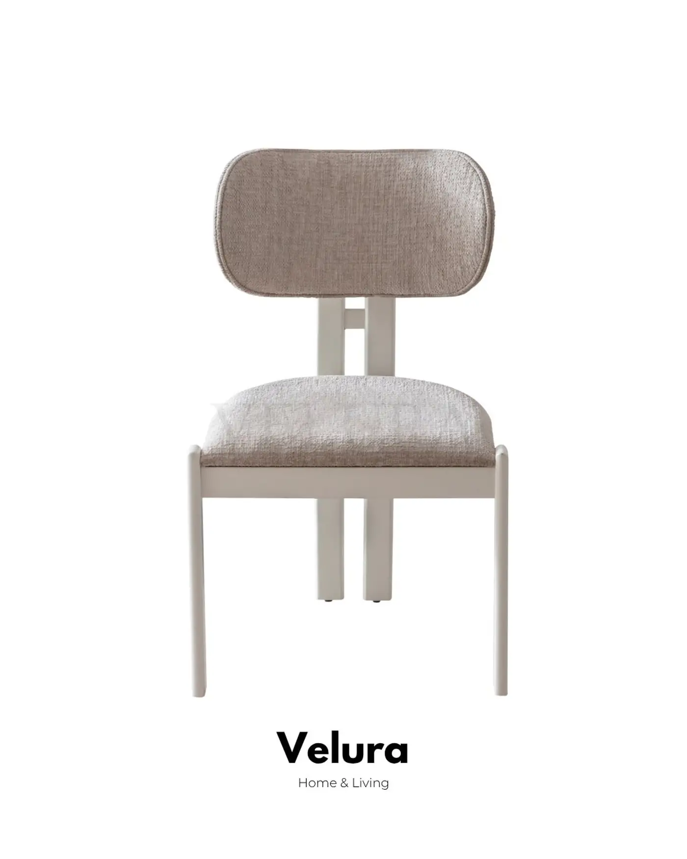 Flora Yemek Masası – Beyaz tabla ve traverten ayak detaylı modern masa