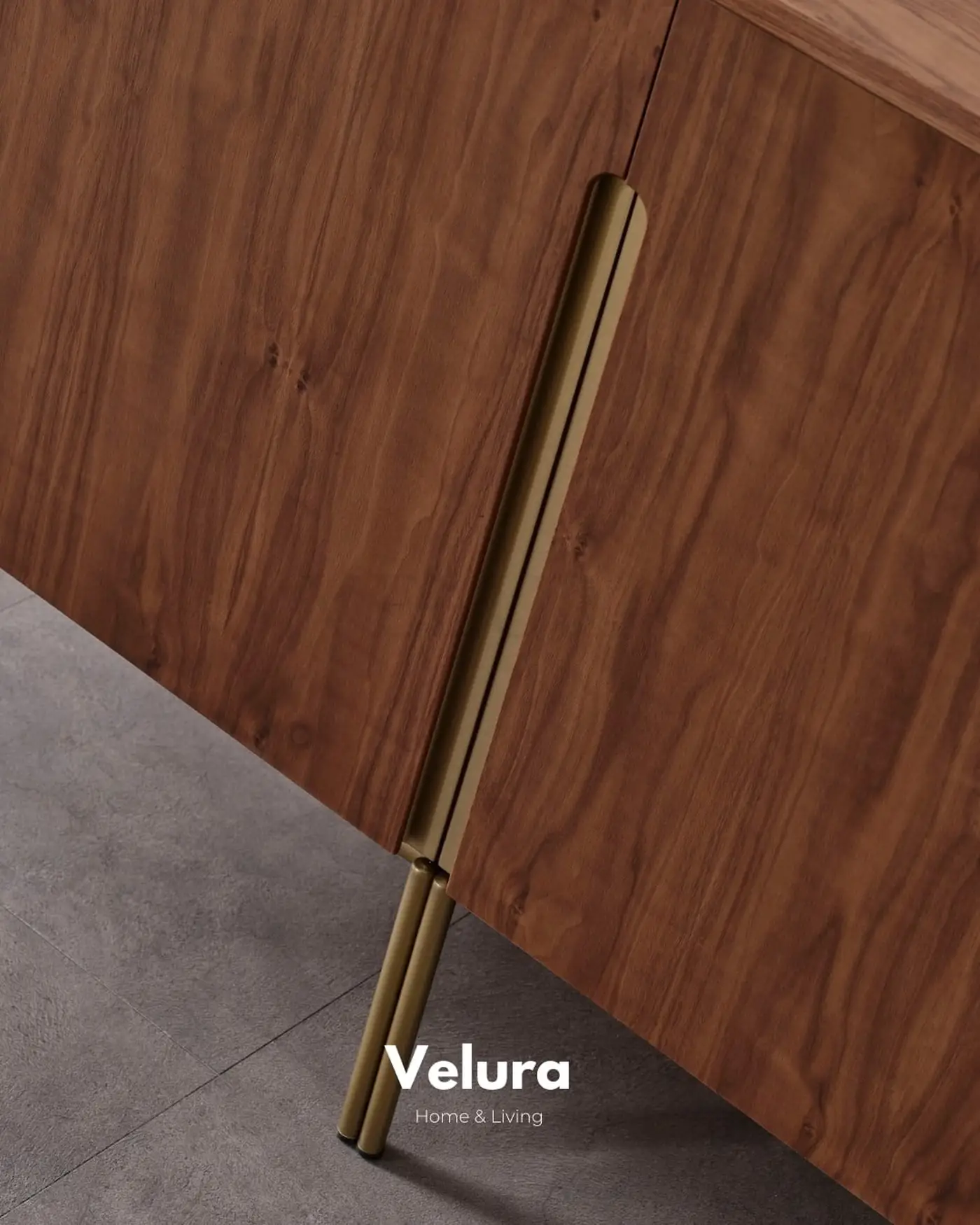 Genova Walnut Konsol koyu ceviz modern tasarım