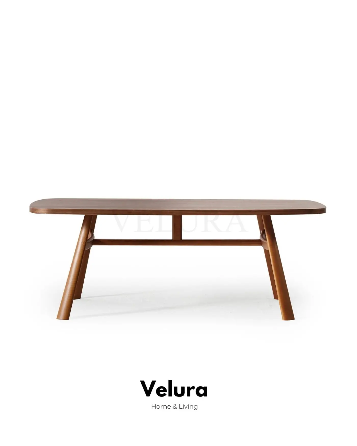 Genova Walnut Yemek Masası koyu ceviz modern tasarım