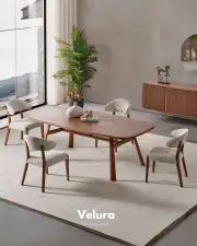 Genova Walnut Yemek Takımı