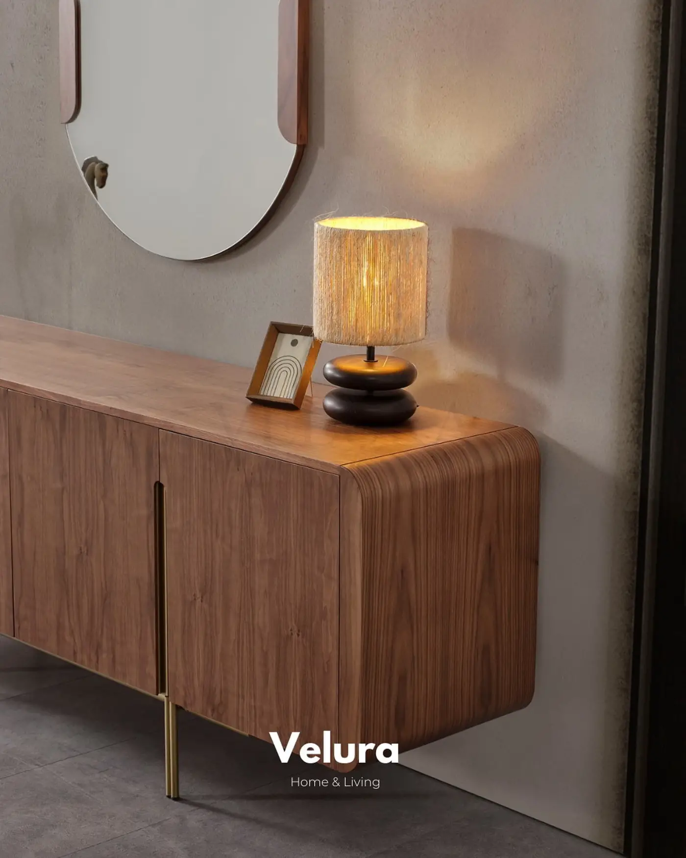 Genova Walnut Konsol koyu ceviz modern tasarım