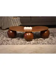 Küre Sehpa Ceviz - Ceviz Mdf Küre Sehpa Ceviz - Ceviz Mdf
