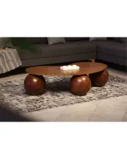 Küre Sehpa Ceviz - Ceviz Mdf Küre Sehpa Ceviz - Ceviz Mdf