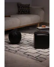 Zaro Desenli Siyah Sehpa - Füme Cam Zaro Desenli Siyah Sehpa - Füme Cam