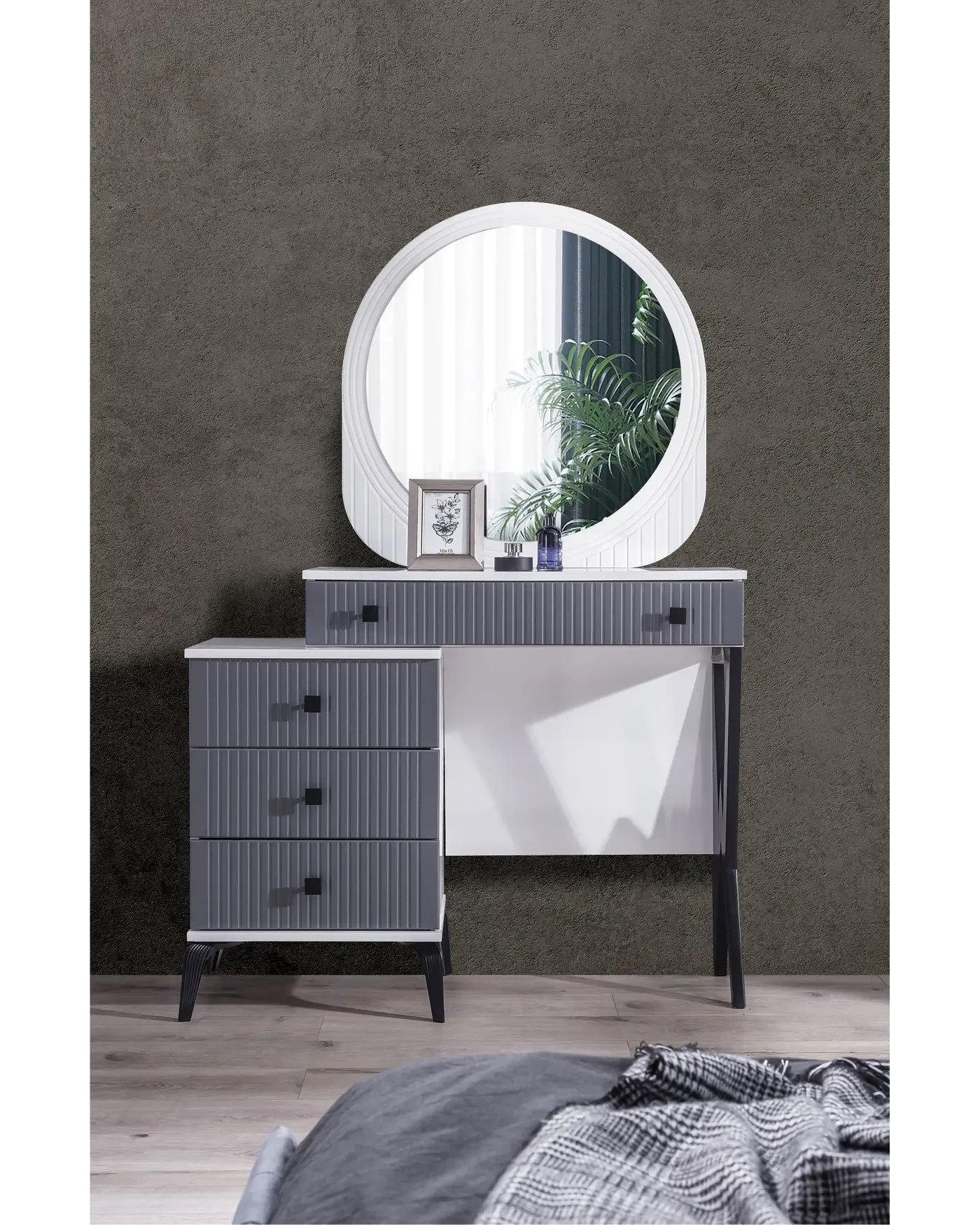 Velura Home Stil Antrasit Yatak Odası Stil Antrasit Yatak Odası Takımı Modern Tasarım