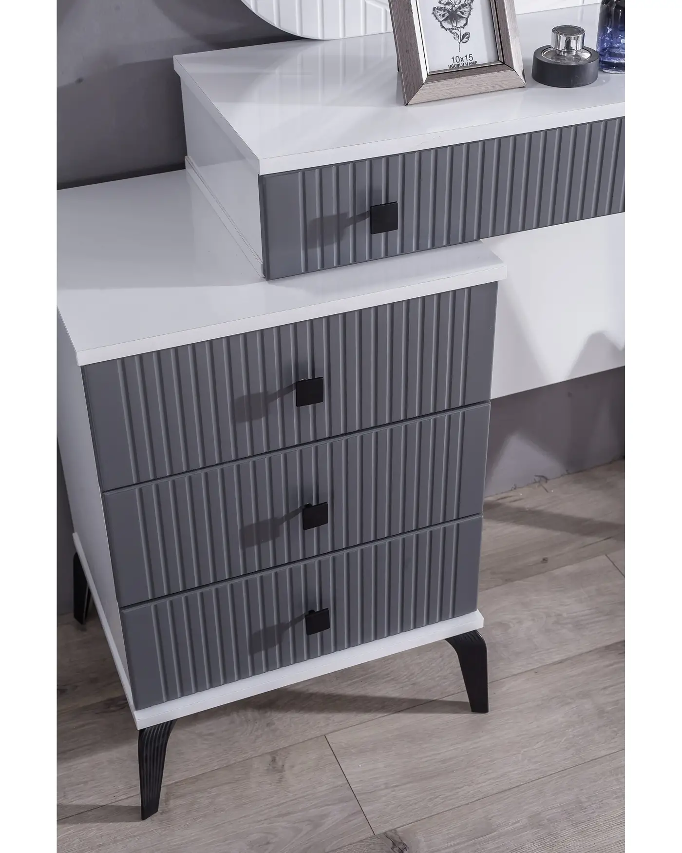 Velura Home Stil Antrasit Yatak Odası Stil Antrasit Yatak Odası Takımı Modern Tasarım