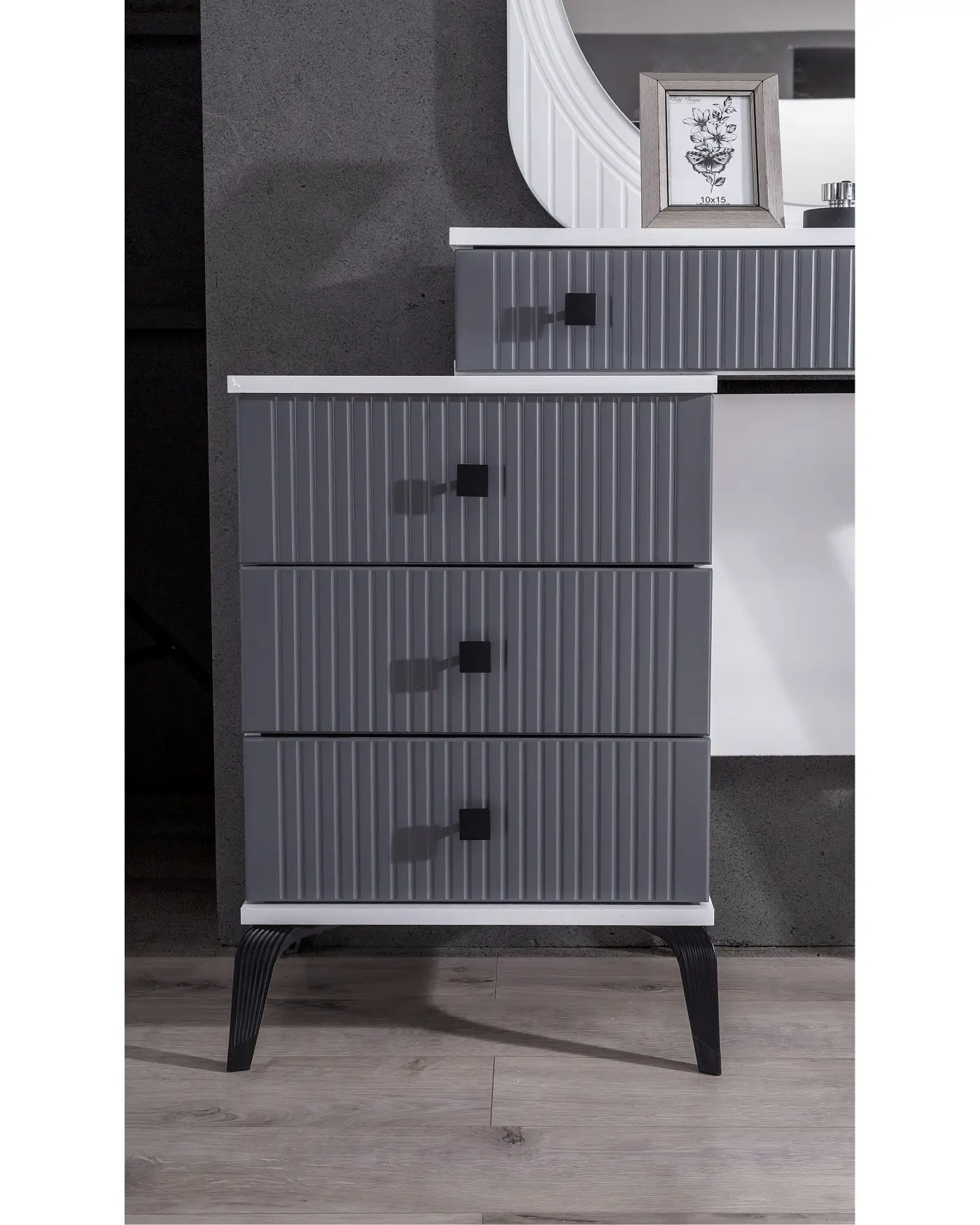 Velura Home Stil Antrasit Yatak Odası Stil Antrasit Yatak Odası Takımı Modern Tasarım