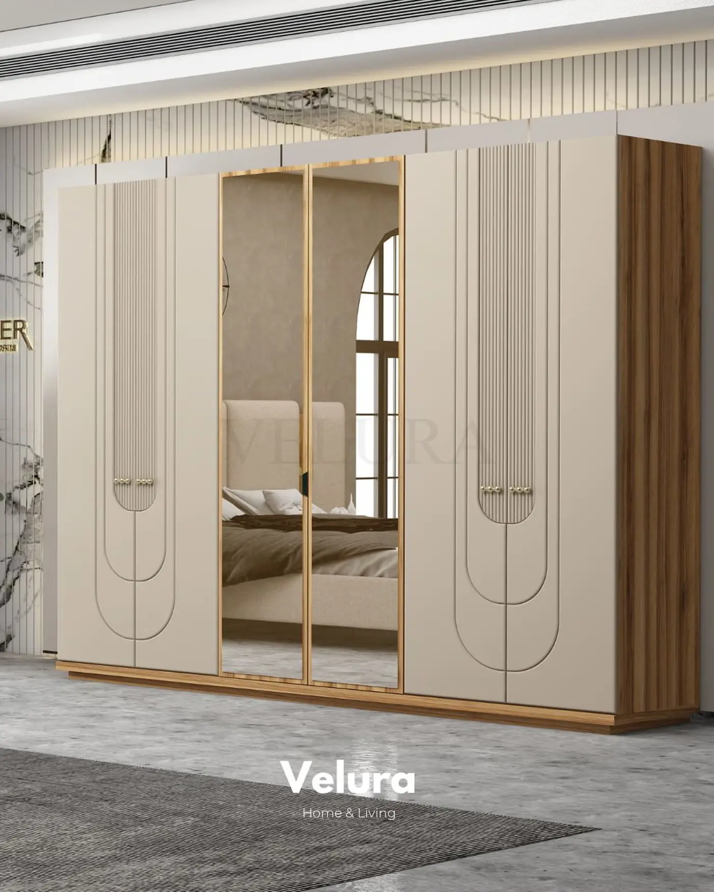 MDF gövdeli modern yatak odası takımı