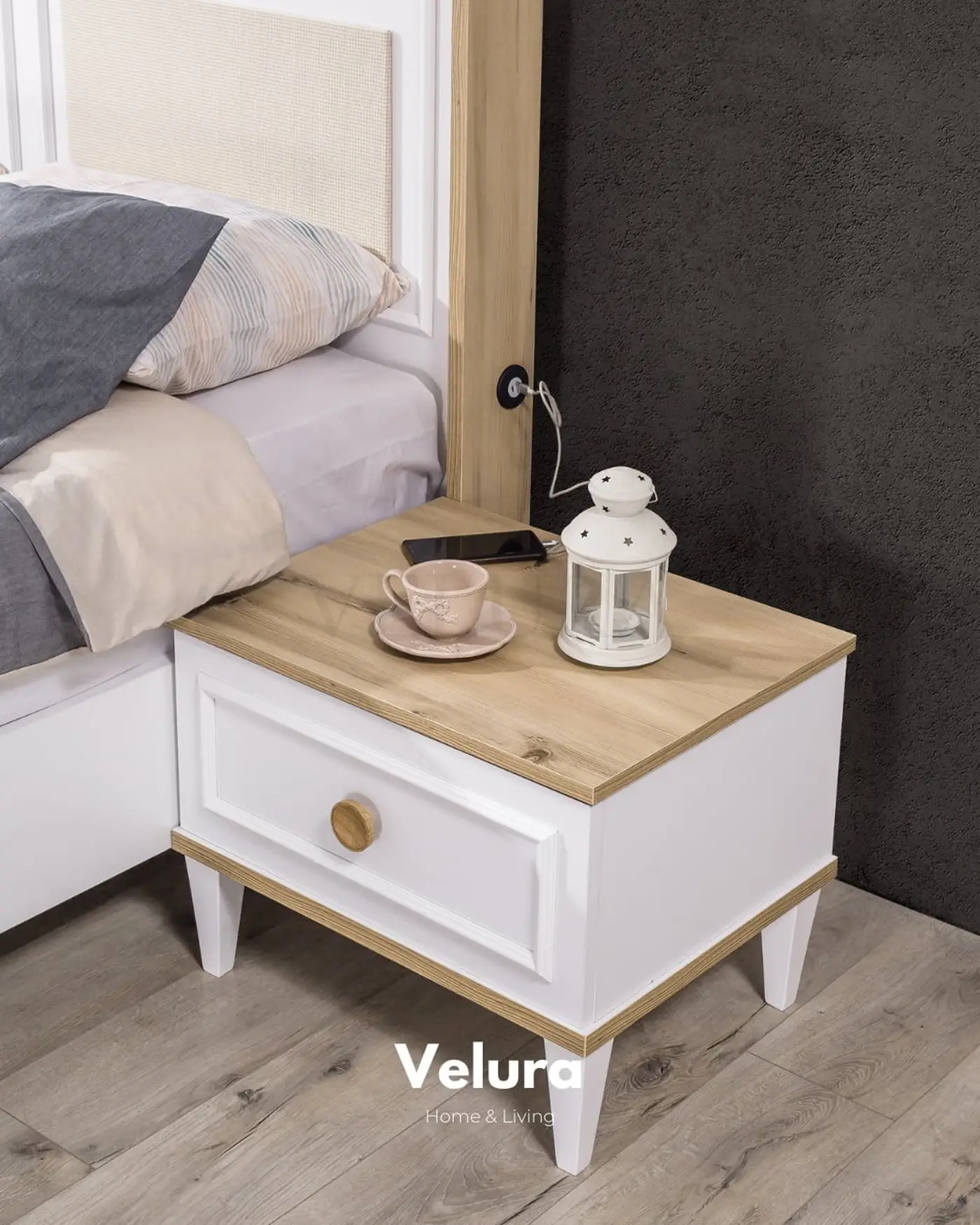 Velura Home Legna Komodin yatak odası dekorasyonu