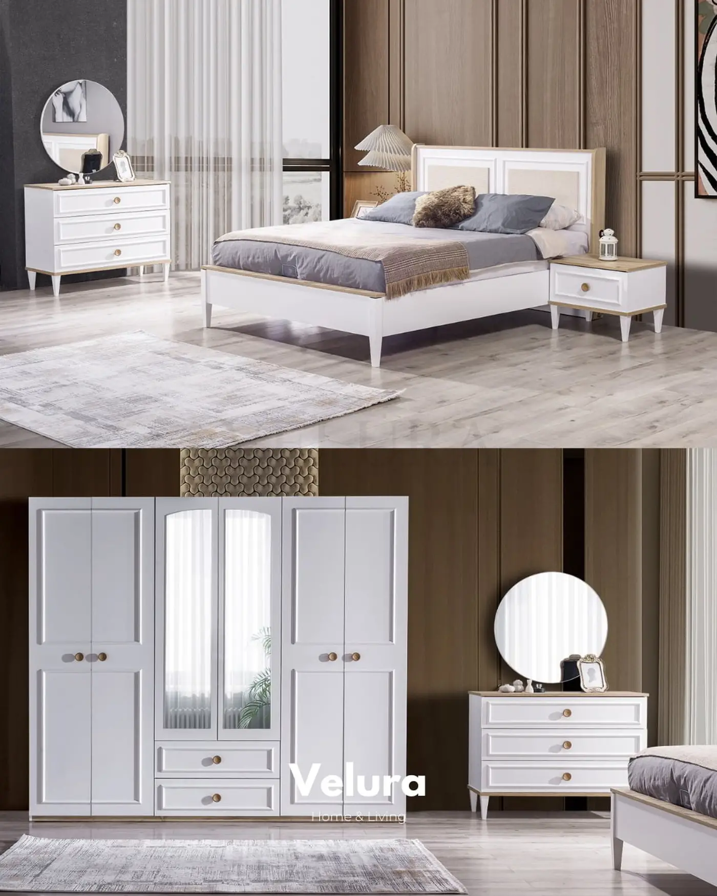 Velura Home yatak odası mobilya seti