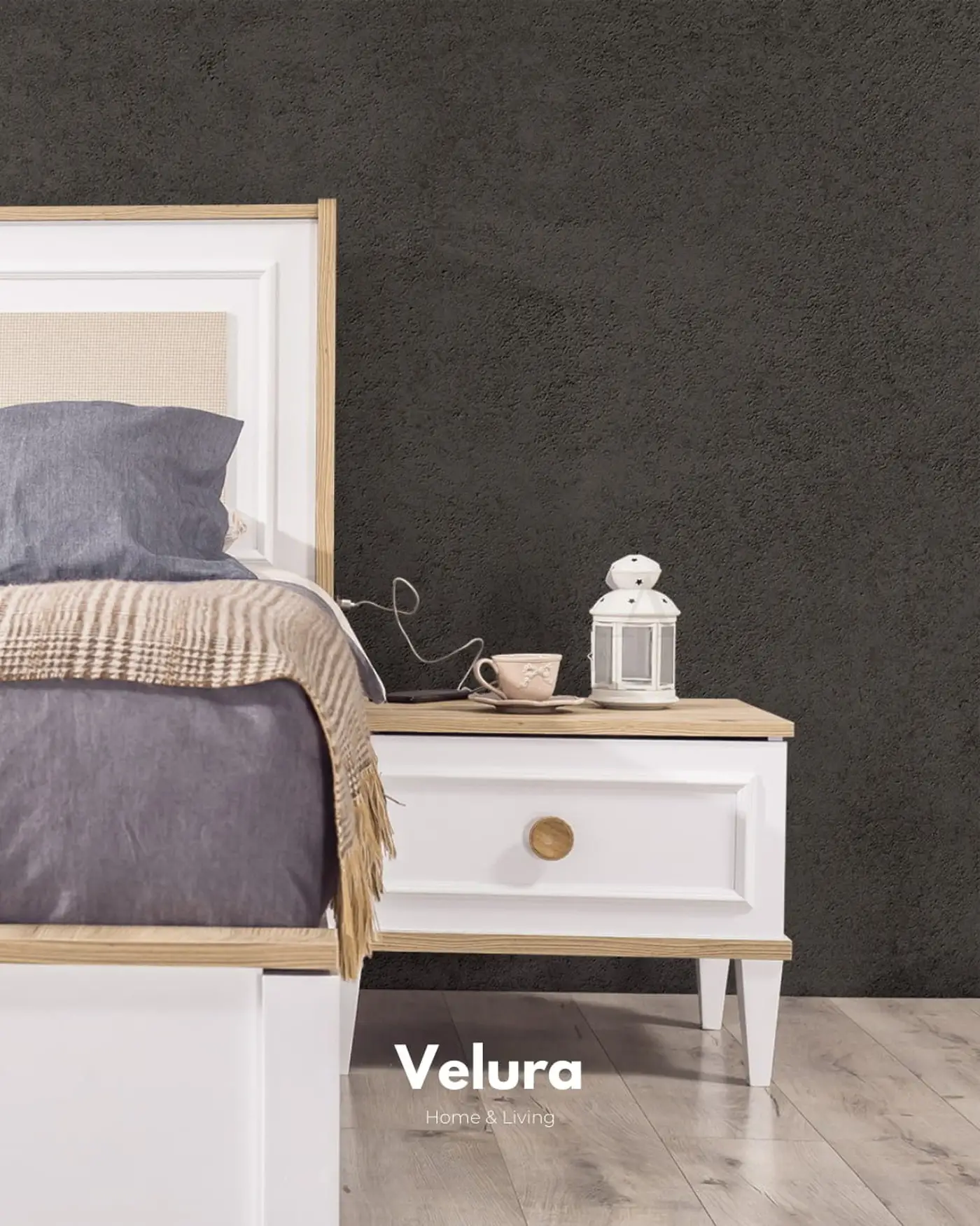 Velura Home Legna Komodin yatak odası dekorasyonu