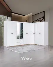 Legna 10 Kapılı Köşe Dolap