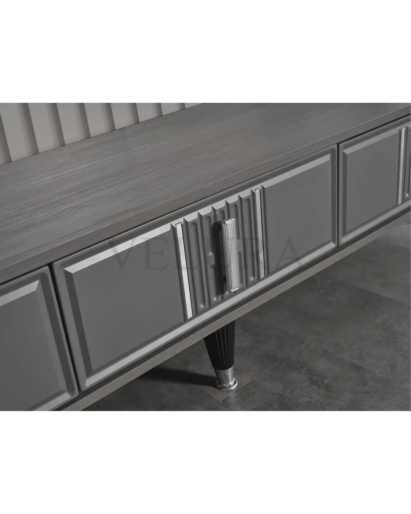 Pırlanta Yemek Takımı - Modern Tasarım | Velura Home Pırlanta Antrasit Yemek Takımı