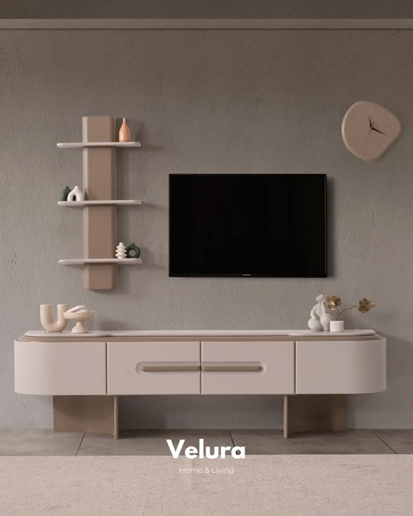 Opera Yemek Takımı kahverengi tonlarda modern yemek odası