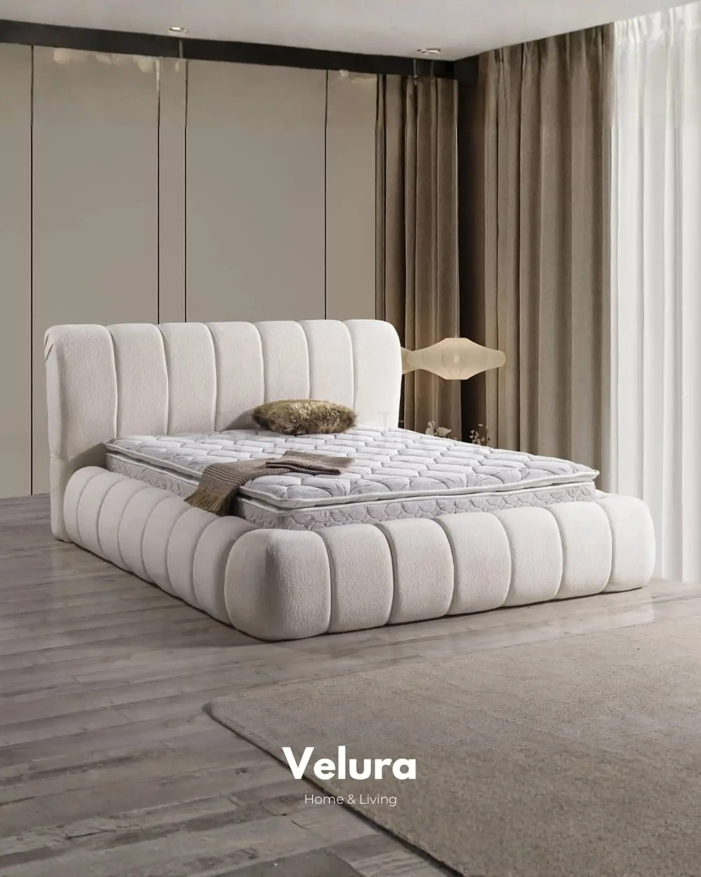 Başlıklı baza ve konforlu yatak  