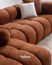 Puffy Köşe Takımı - Kiremit