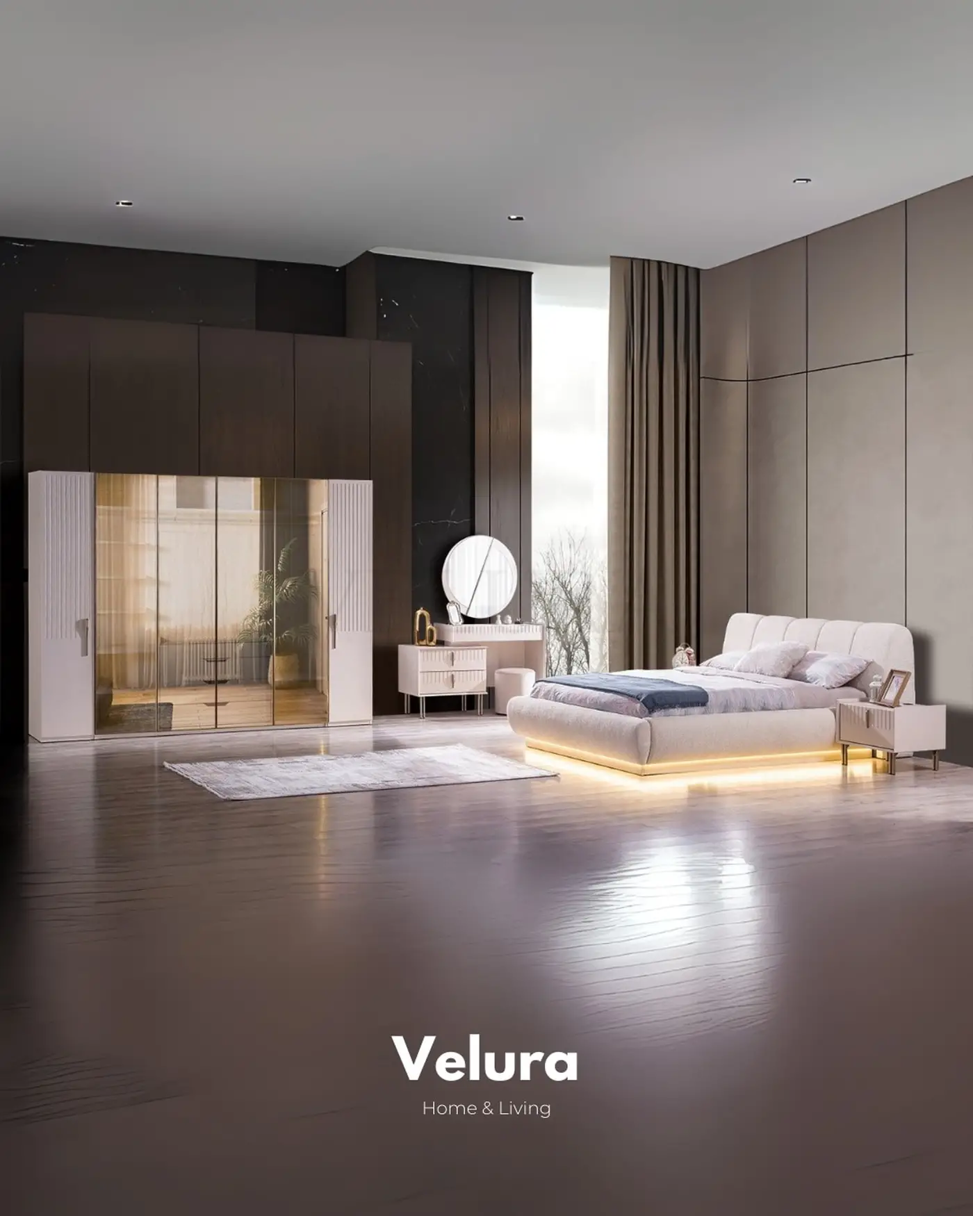 Velura Home Tress yatak odası seti V2
