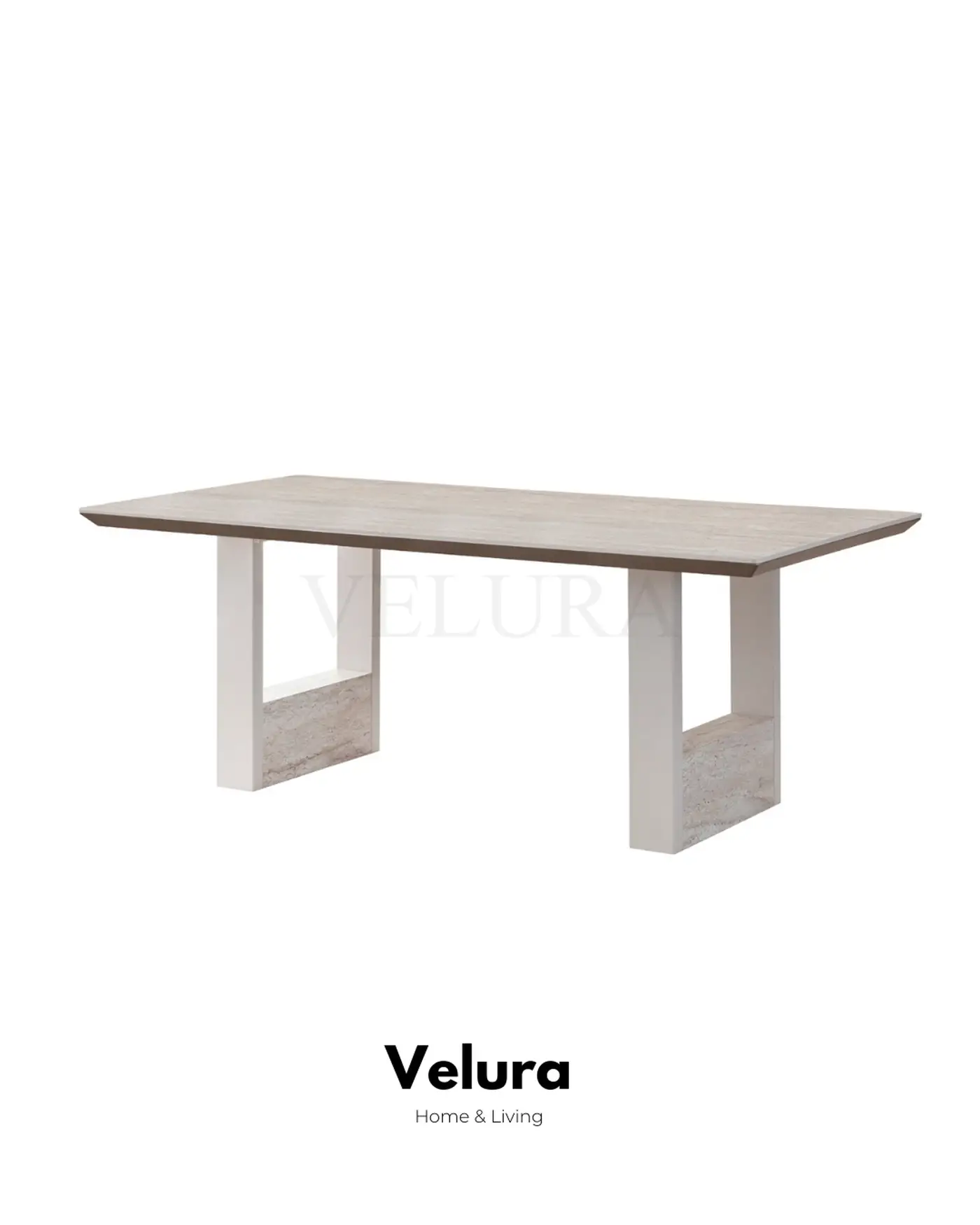 Verona Yemek Masası traverten desenli modern tasarım