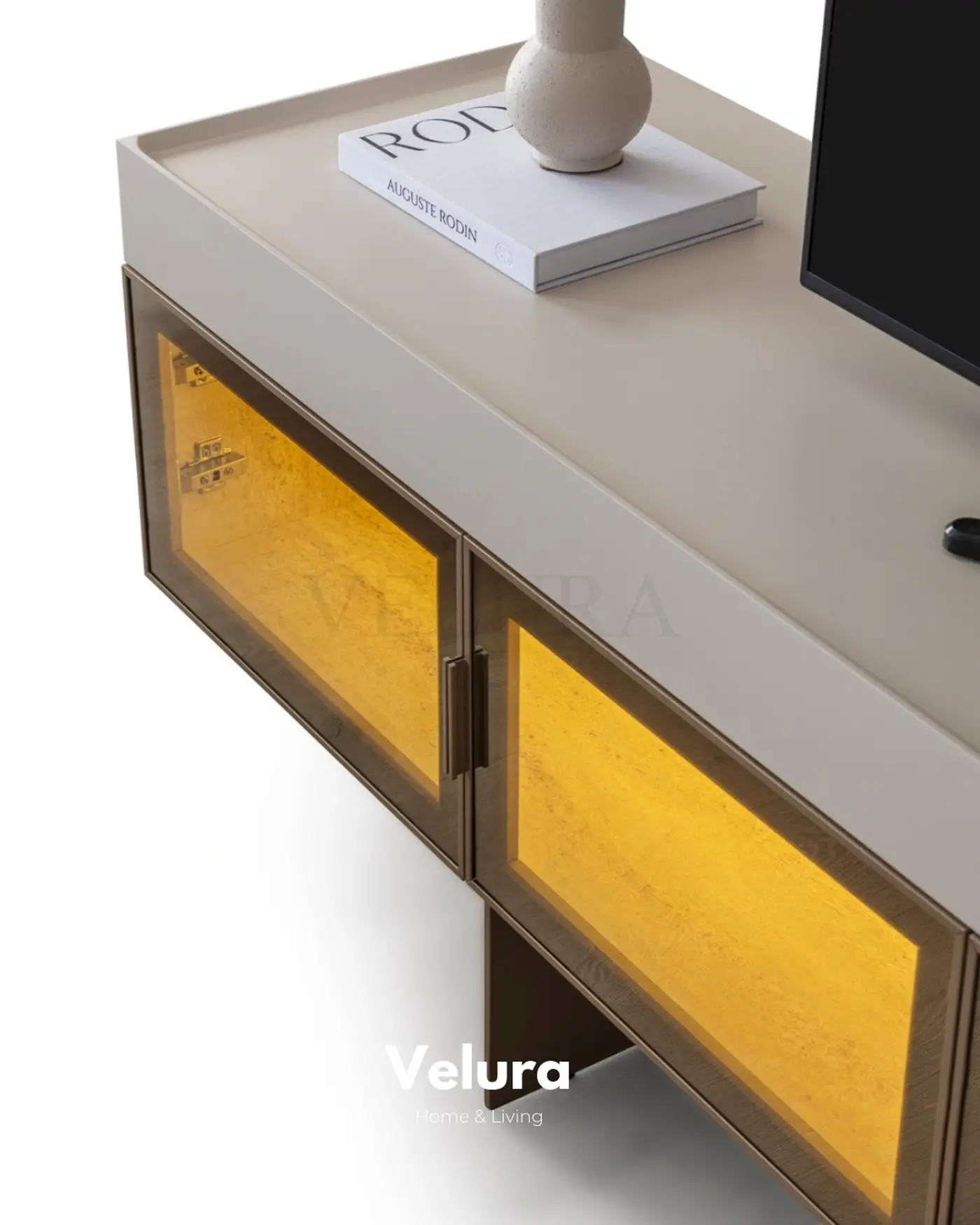 Modern salon için traverten desen Verona Tv Ünitesi