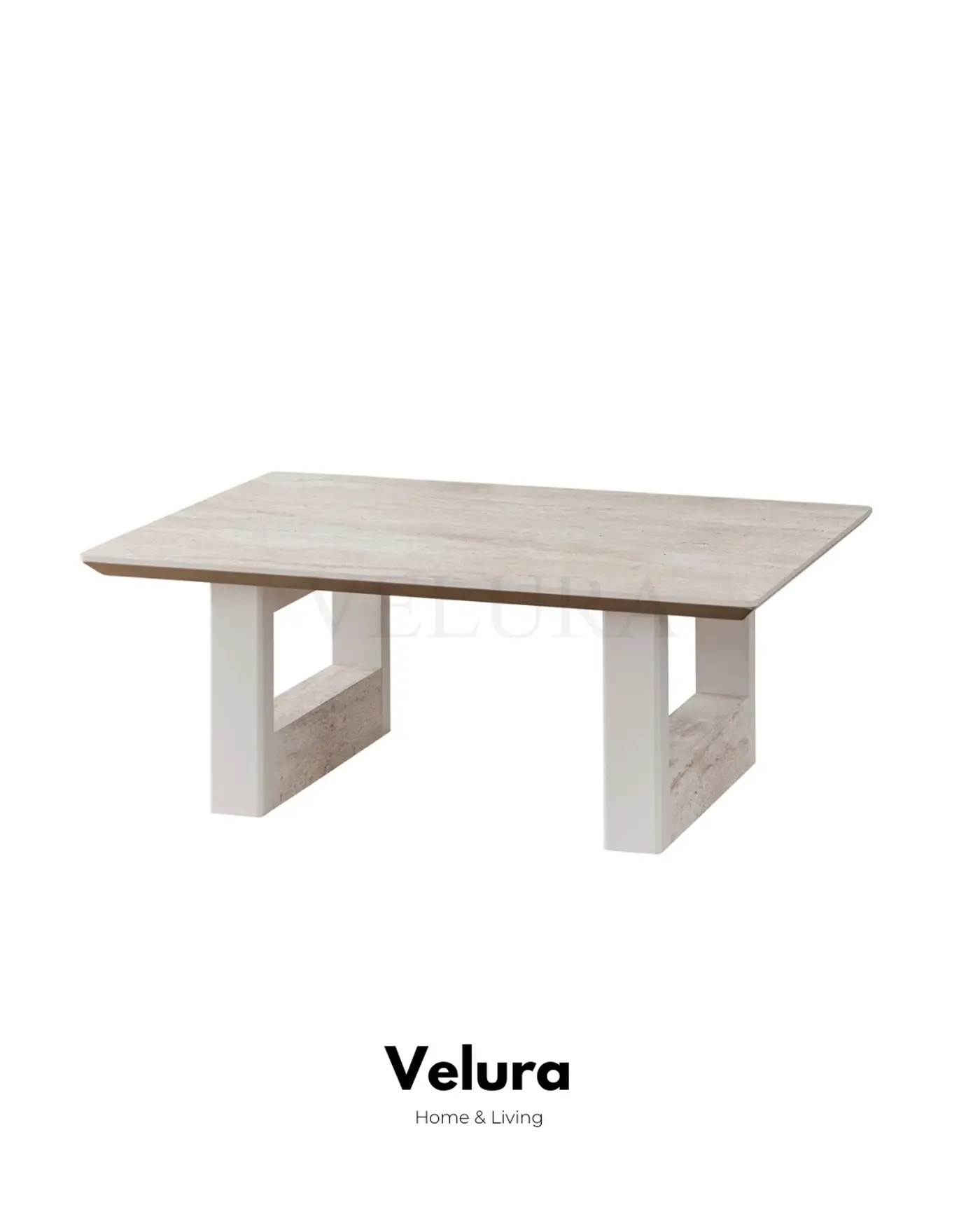 Verona Orta Sehpa Traverten Desen