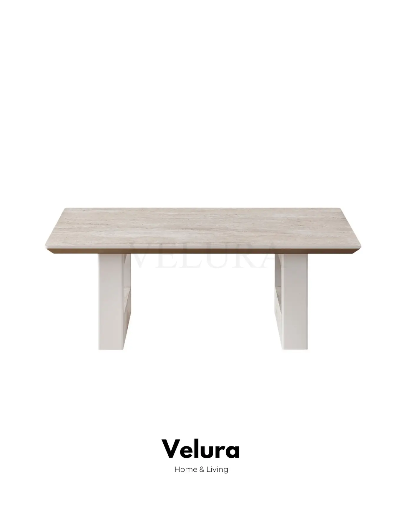 Verona Orta Sehpa Traverten Desen