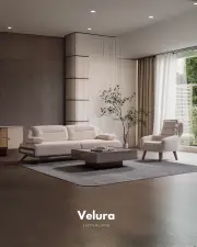 Alya Krem Koltuk Takımı