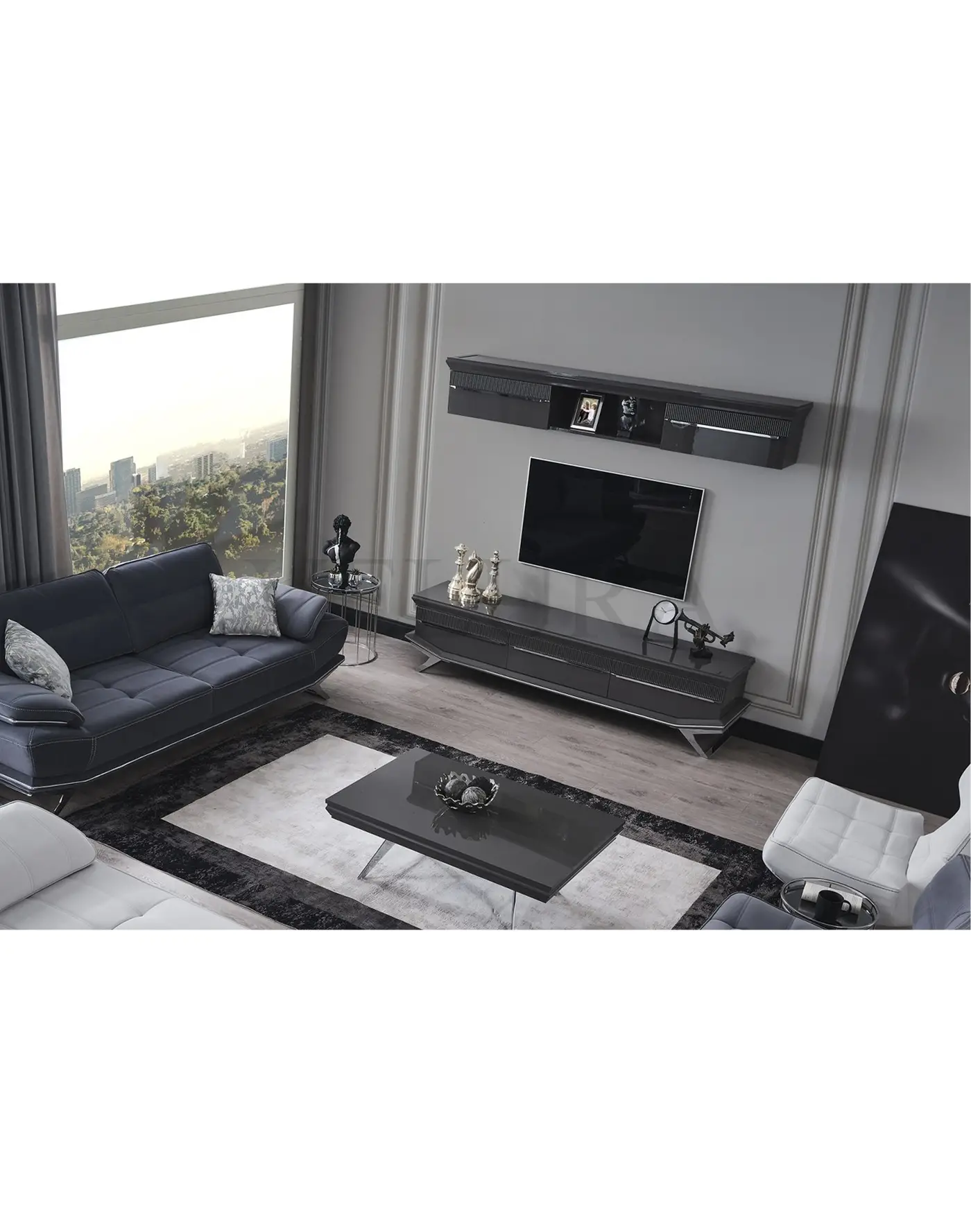Asya Premium Antrasit Yemek Takımı